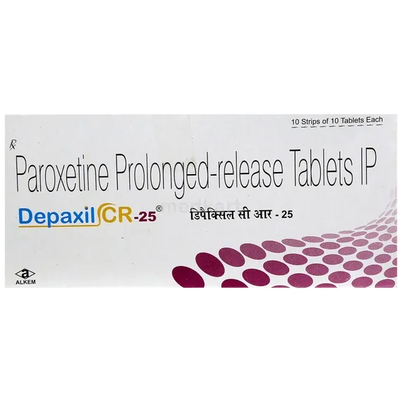 depaxil cr 25mg tablet 10's